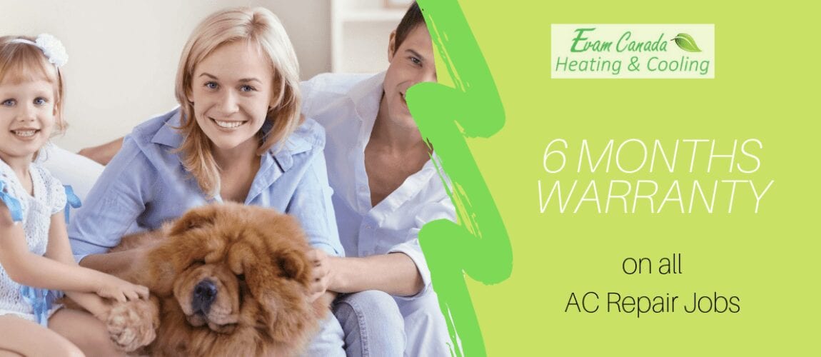 AC repair 6 month warrant